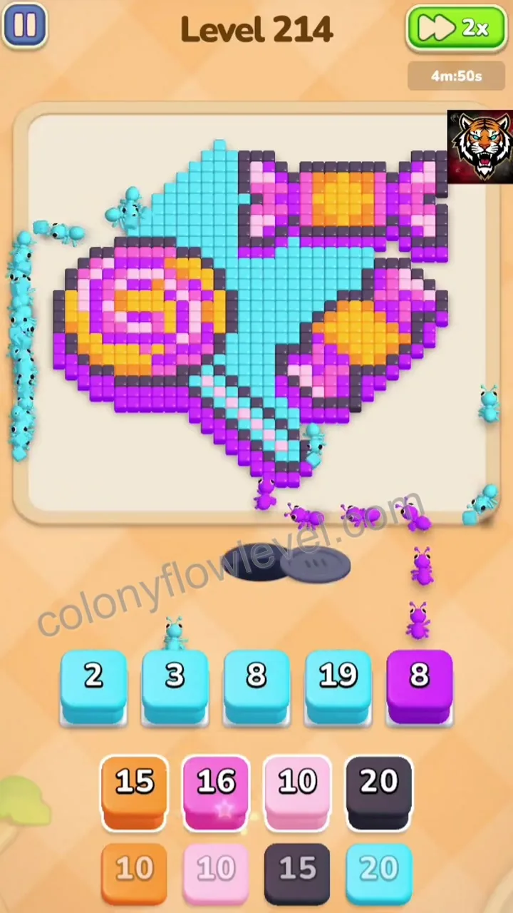 Colony Flow Level 214 step 3