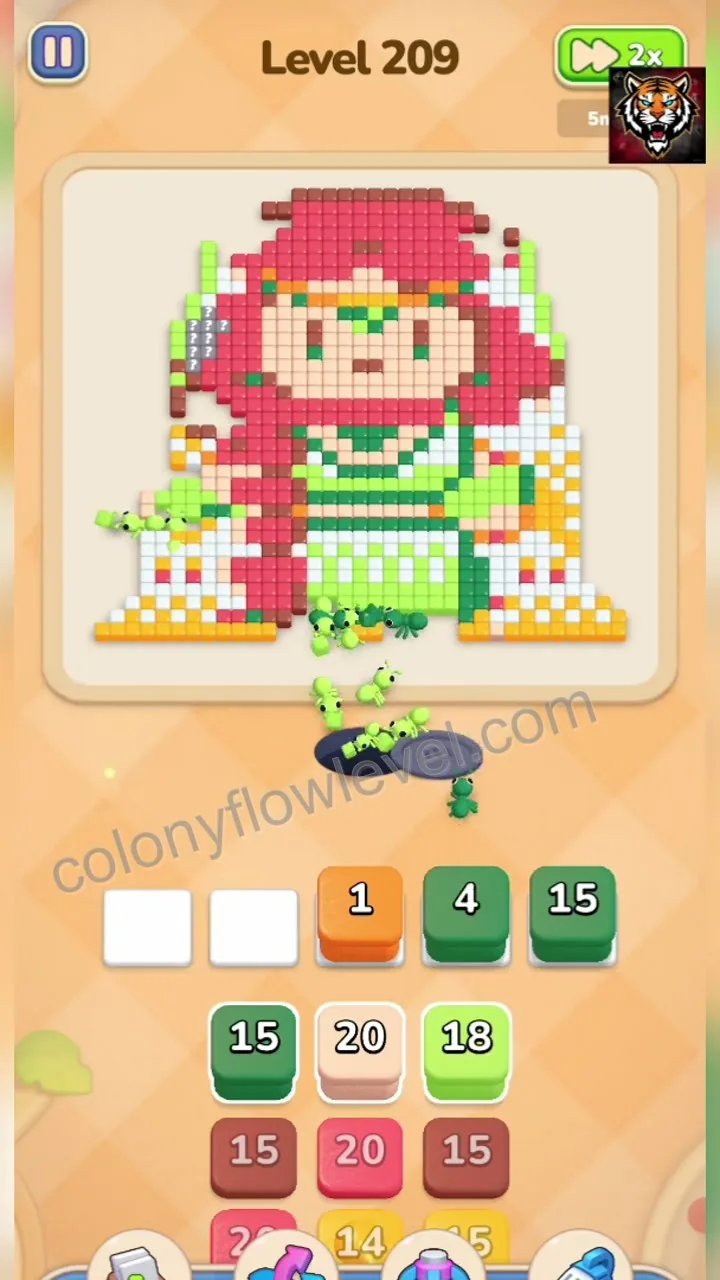 Colony Flow Level 209 step 3
