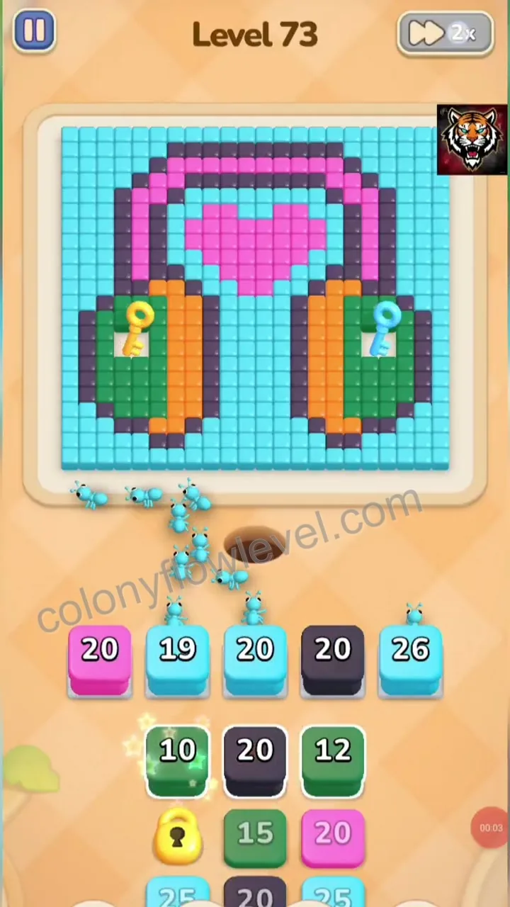Colony Flow Level 73 step 2