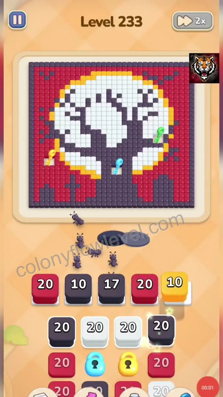 Colony Flow Level 233 step 2
