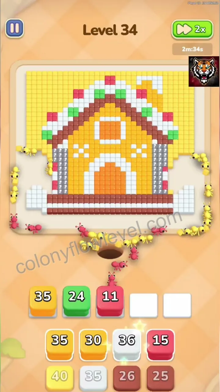 Colony Flow Level 34 step 3