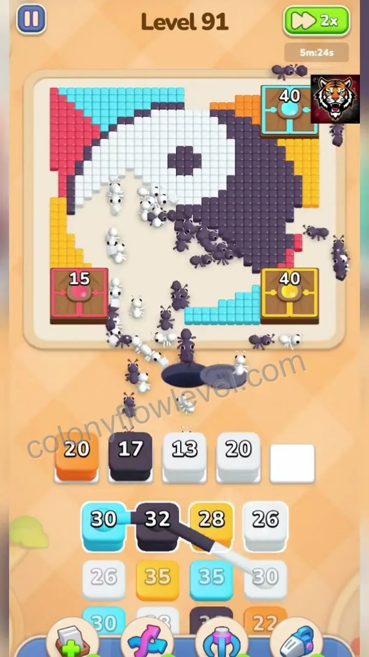 Colony Flow Level 91 step 4