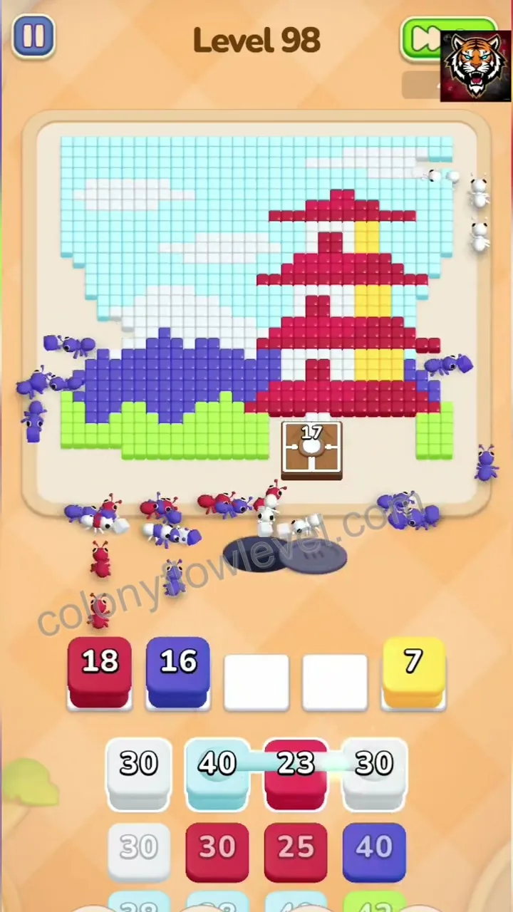 Colony Flow Level 98 step 3