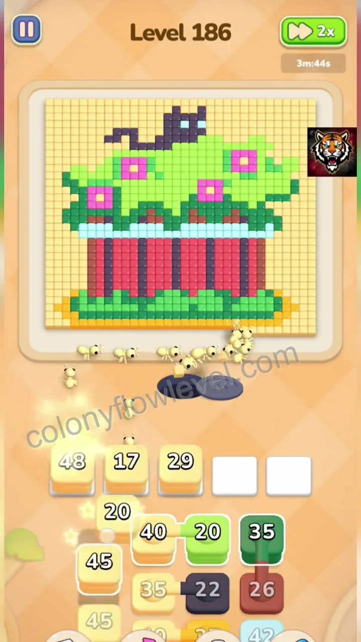 Colony Flow Level 186 step 2
