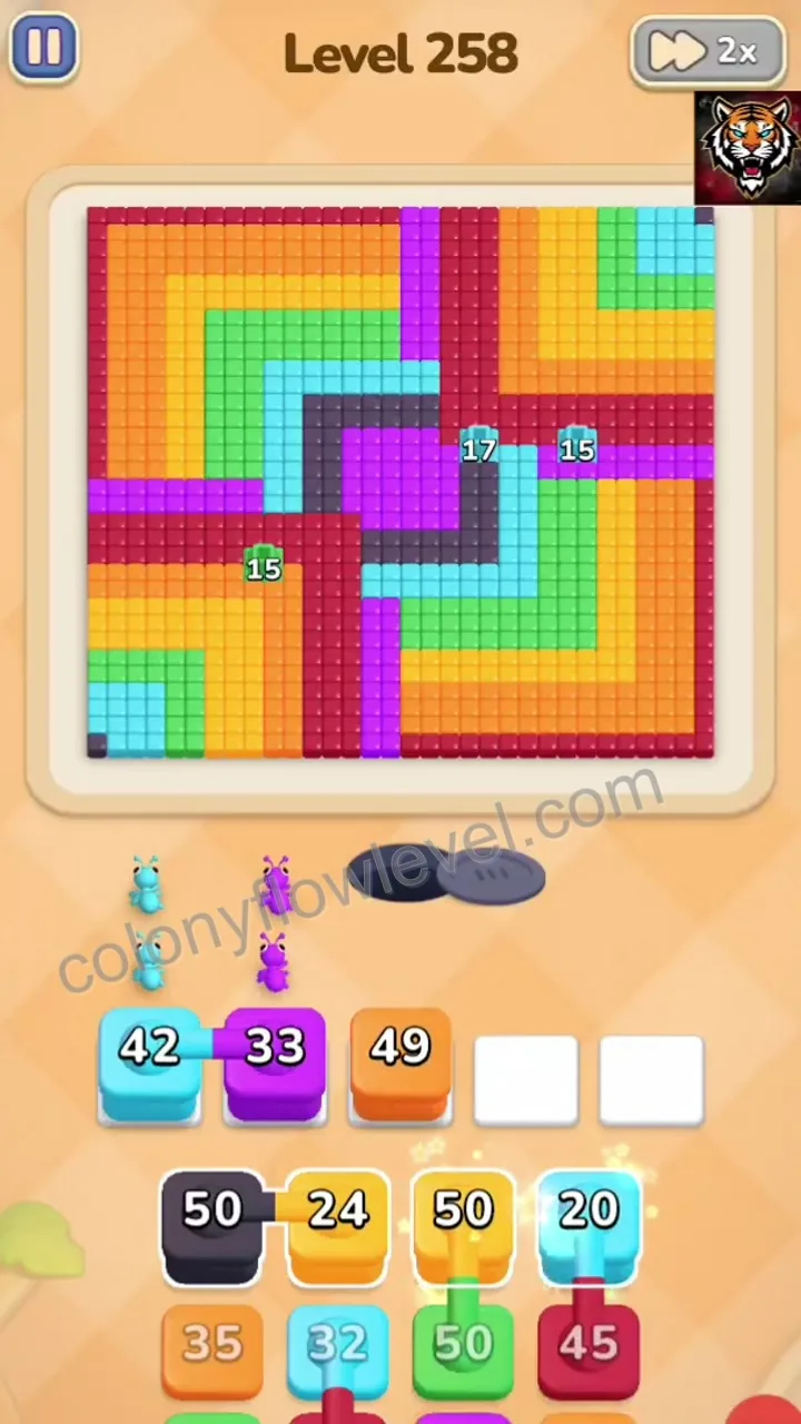 Colony Flow Level 258 step 2