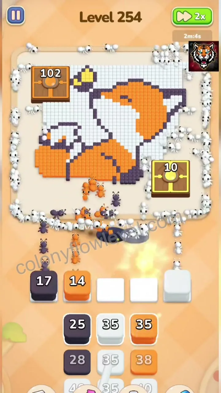 Colony Flow Level 254 step 4