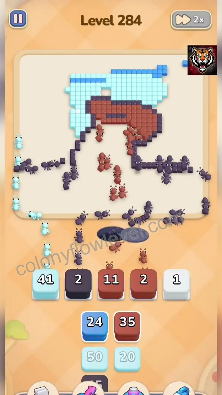 Colony Flow Level 284 step 4