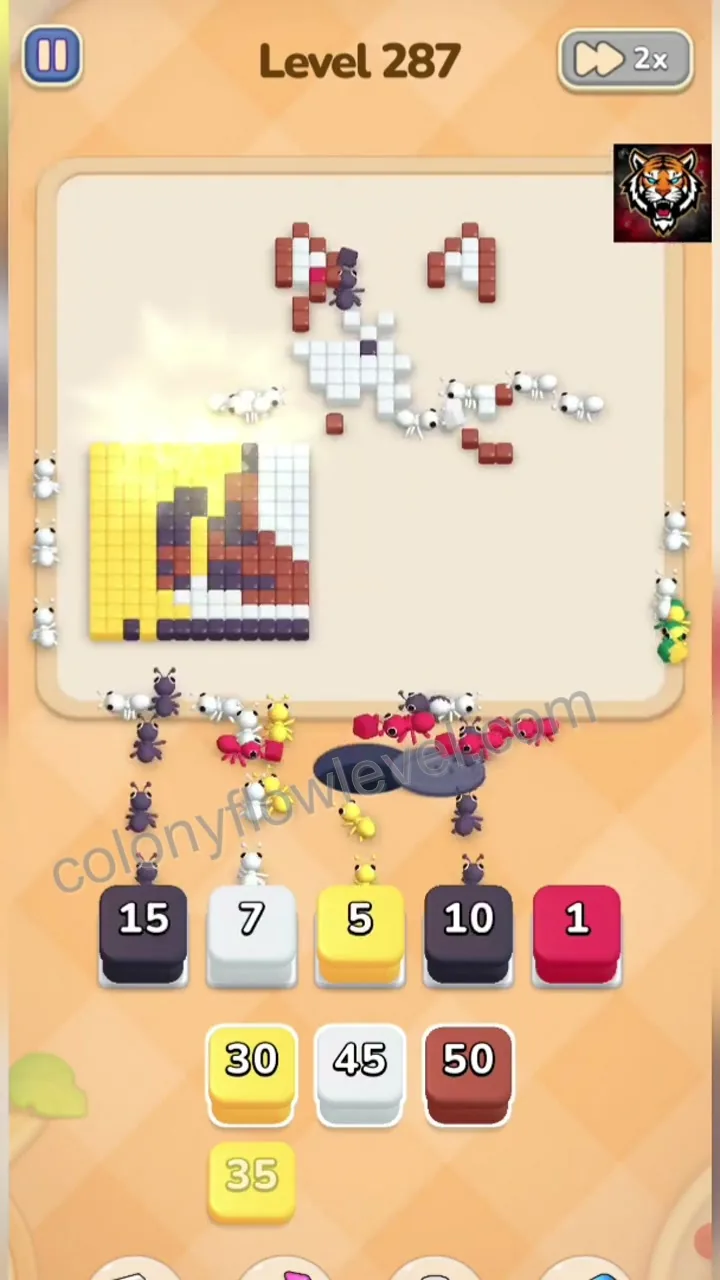 Colony Flow Level 287 step 4