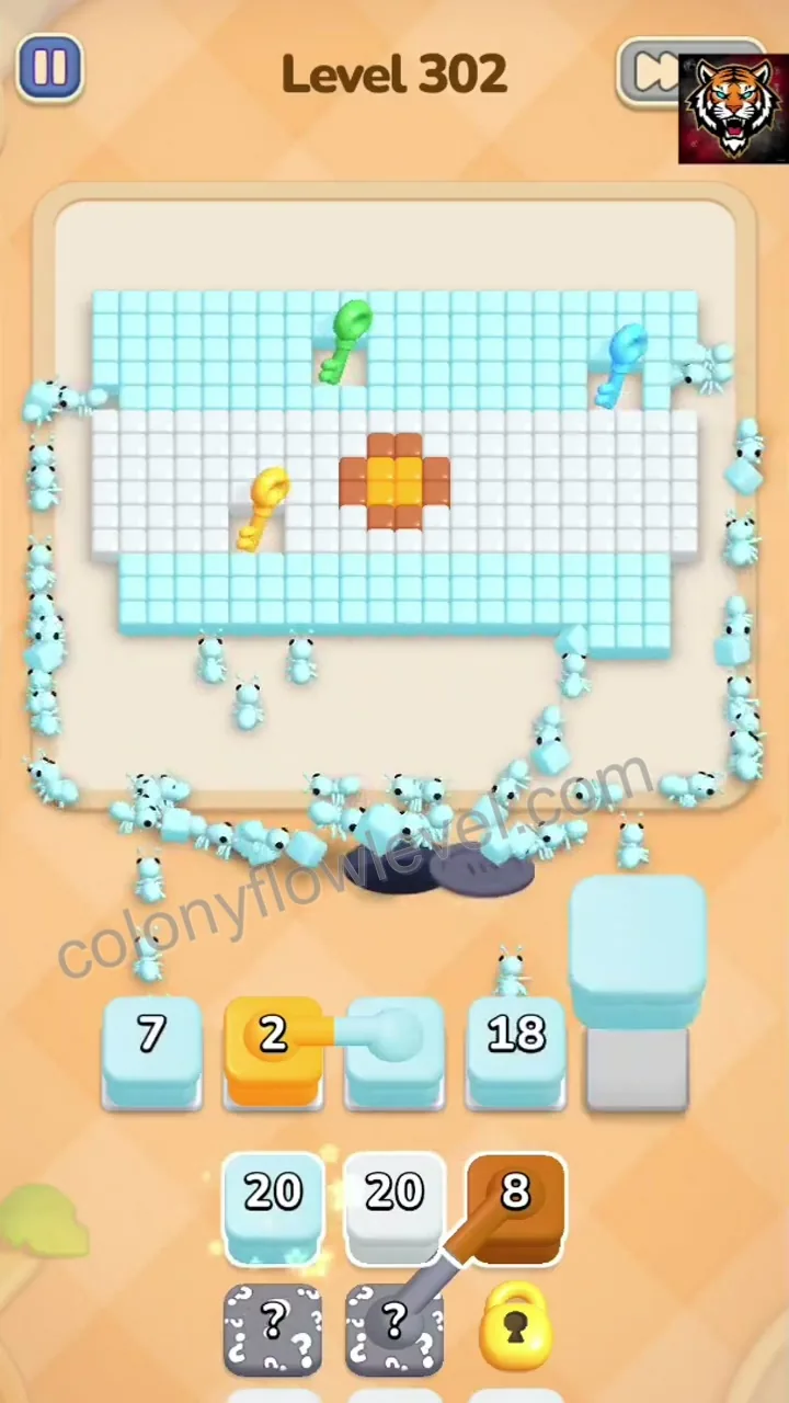 Colony Flow Level 302 step 3