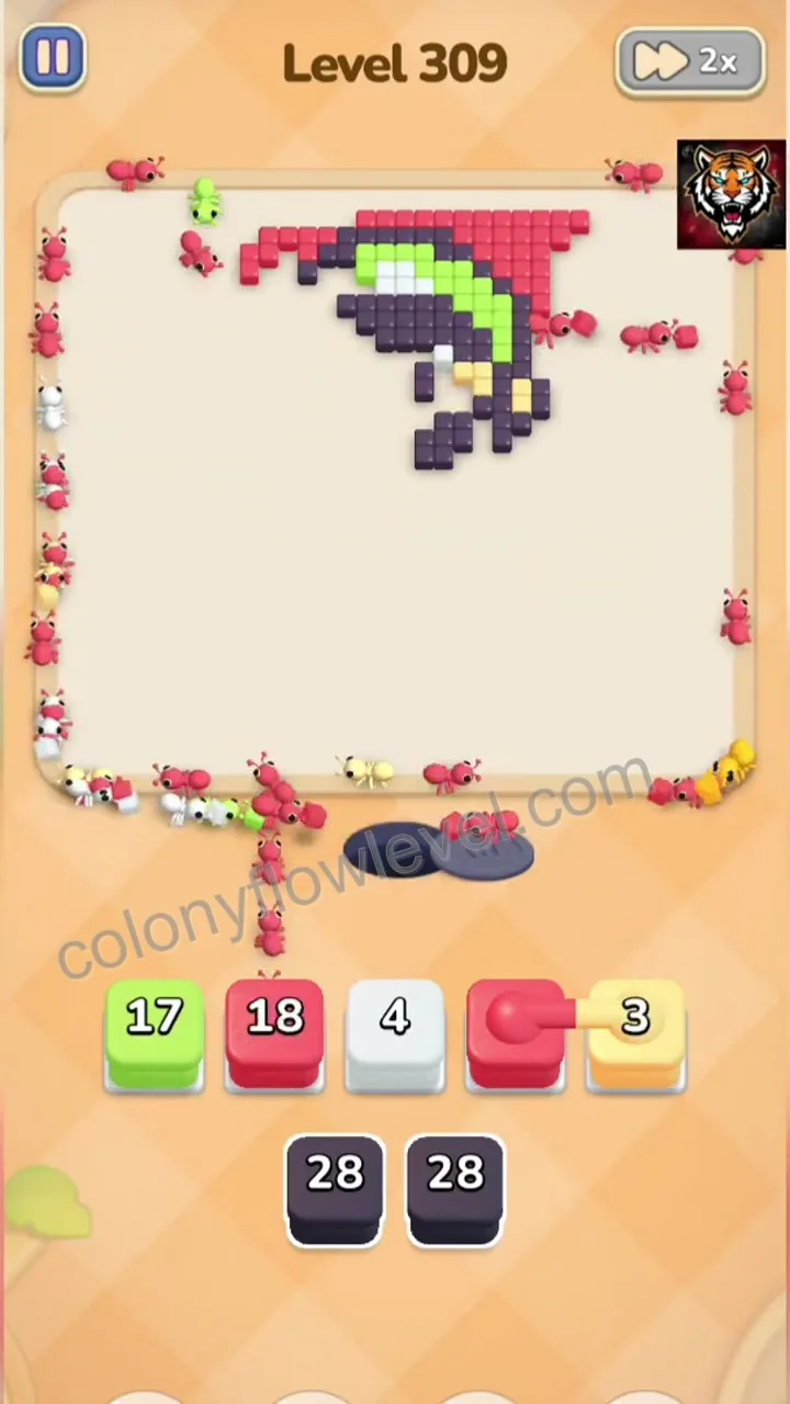 Colony Flow Level 309 step 6