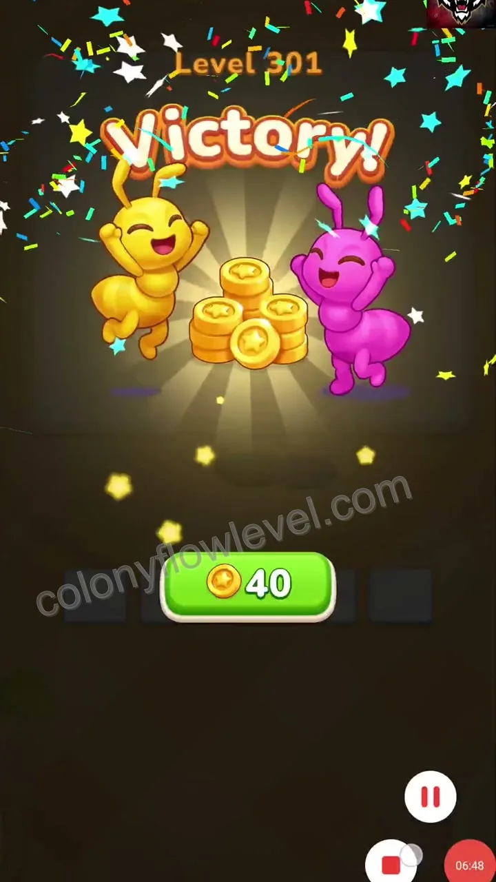 Colony Flow Level 301 step 7